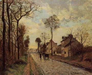 la carretera de louveciennes 1870 Camille Pissarro Pinturas al óleo